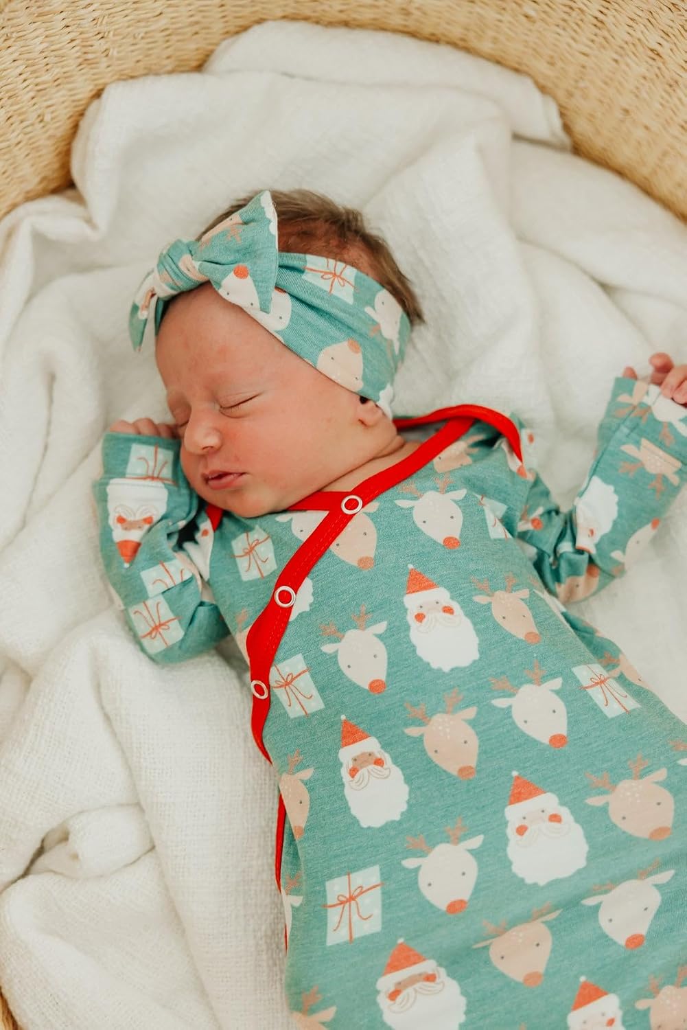 Copper Pearl Baby Bows: Stylish Headbands for Baby Girls, Premium Soft and Stretchy Baby Headbands, Perfect for Newborns, Trendy Designs - Prancer