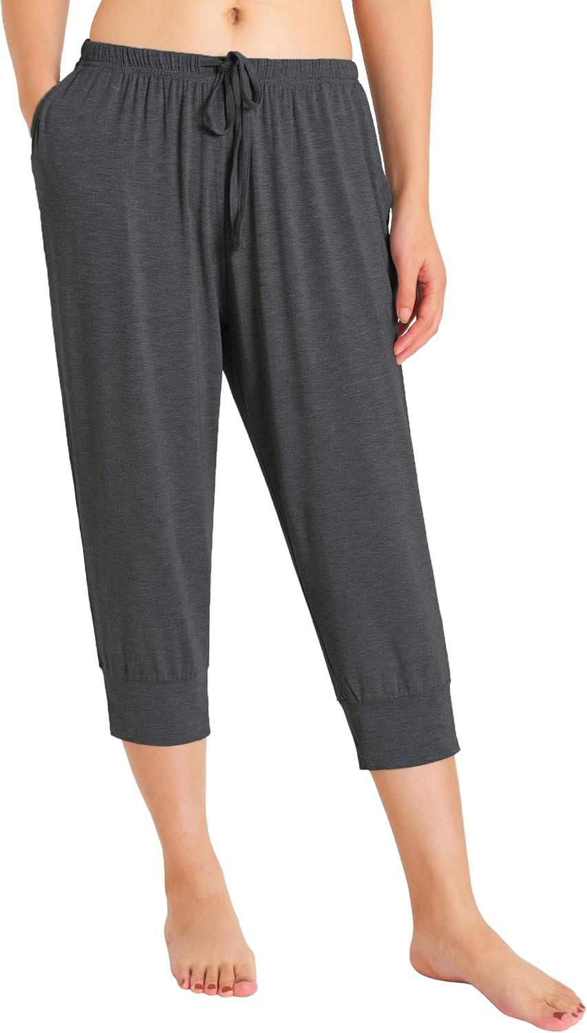 Latuza Women's Viscose Jogger Capri Pajama Lounge Pants