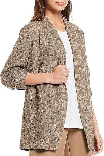 tan tweed blazer