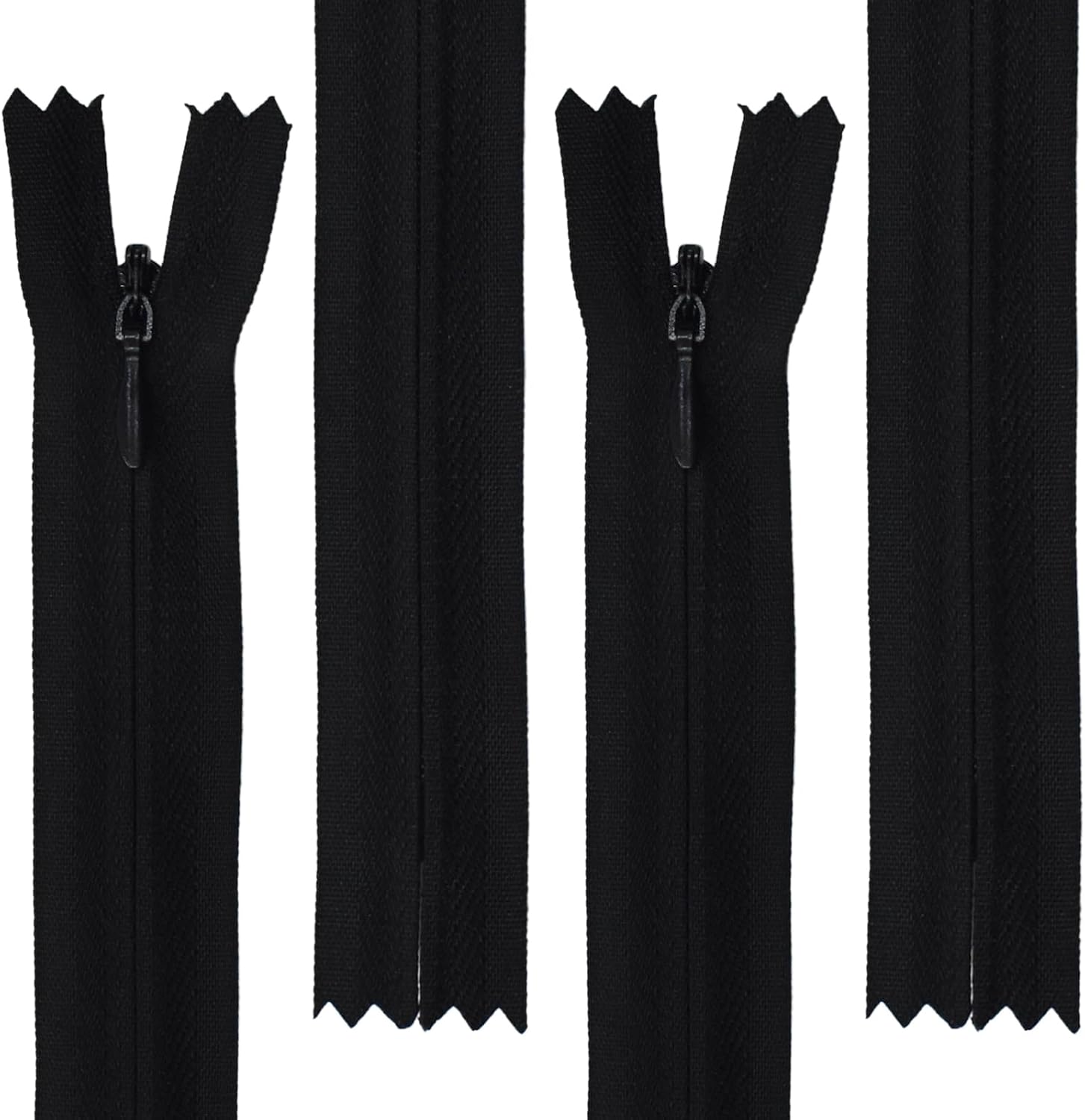 40pcs 21.5 Inch Nylon Invisible Zippers, Bulk Zippers Supplies for Tailor Sewing Crafts Clothes Sewing DIY Crafter's Special (Black&White)