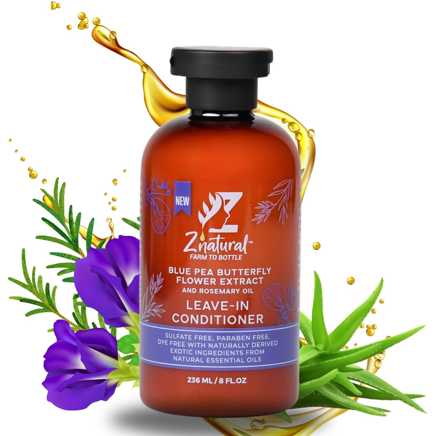 Amazon.com : Z'Natural Leave-In Conditioner for Curly Hair– Deep