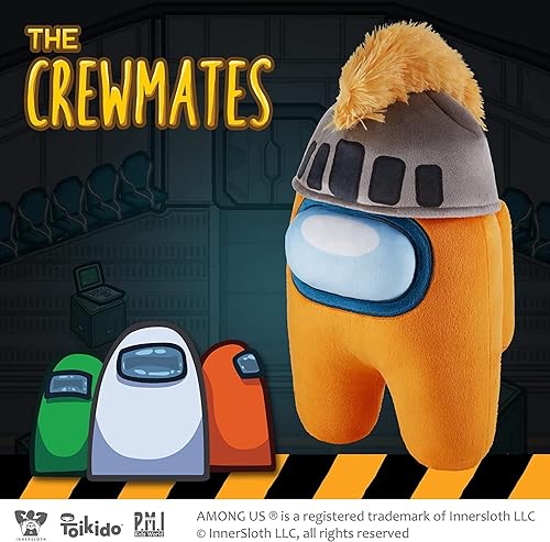 Miniatura 5 de Among Us - Muñeca de peluche con amigos de peluche, paquete de dos unidades, Caballero caballero, naranja y oso insoportable, coleccionable de Among