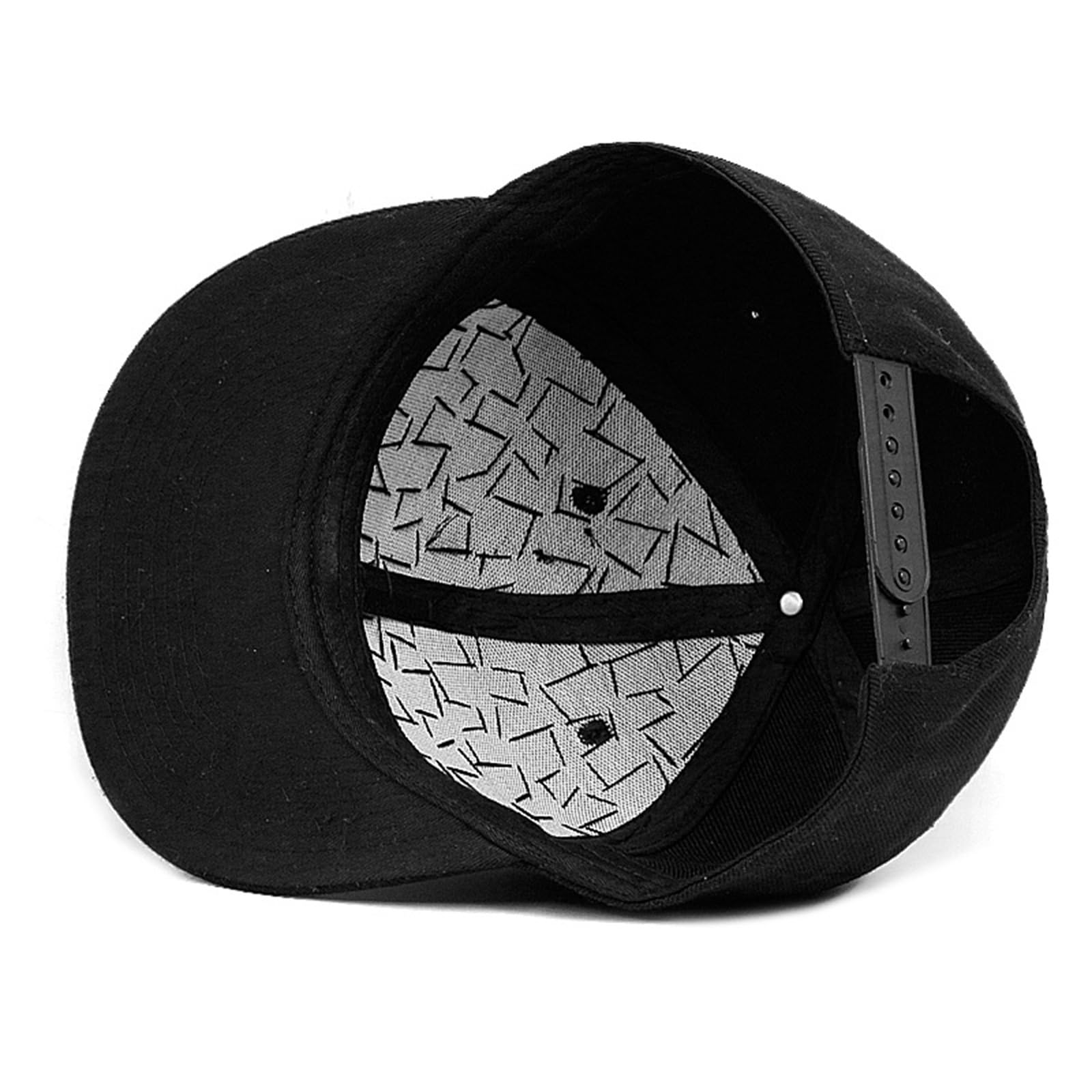 Gorra de Béisbol Gorra de béisbol con Remaches Hip Hop Ajustable Plana para Deportes de Golf