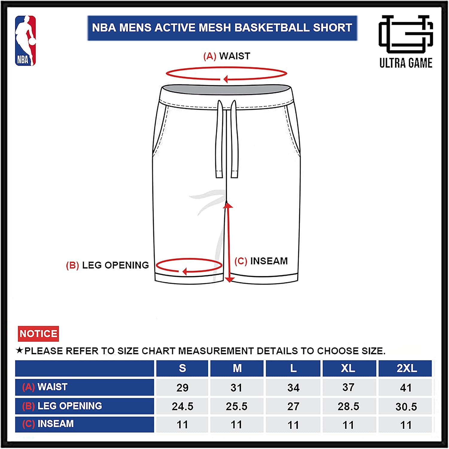 NBA Men’s Active Knit Basketball Training Shorts : Clothing, Shoes & Jewelry