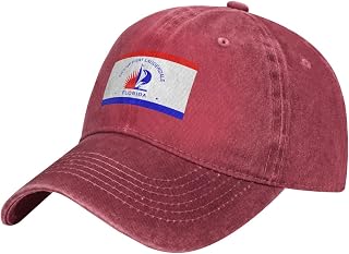 Flag of Fort Lauderdale, Florida Baseball Cap Denim Hats Adjustable Snapback Trucker Cap for Men Women