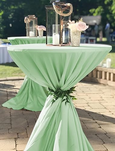 Miniatura 6 de Paquete de 12 manteles rectangulares de poliéster de 90 x 132 pulgadas para mesas de 8 pies, tela lavable, resistente a las manchas y a las arrugas,