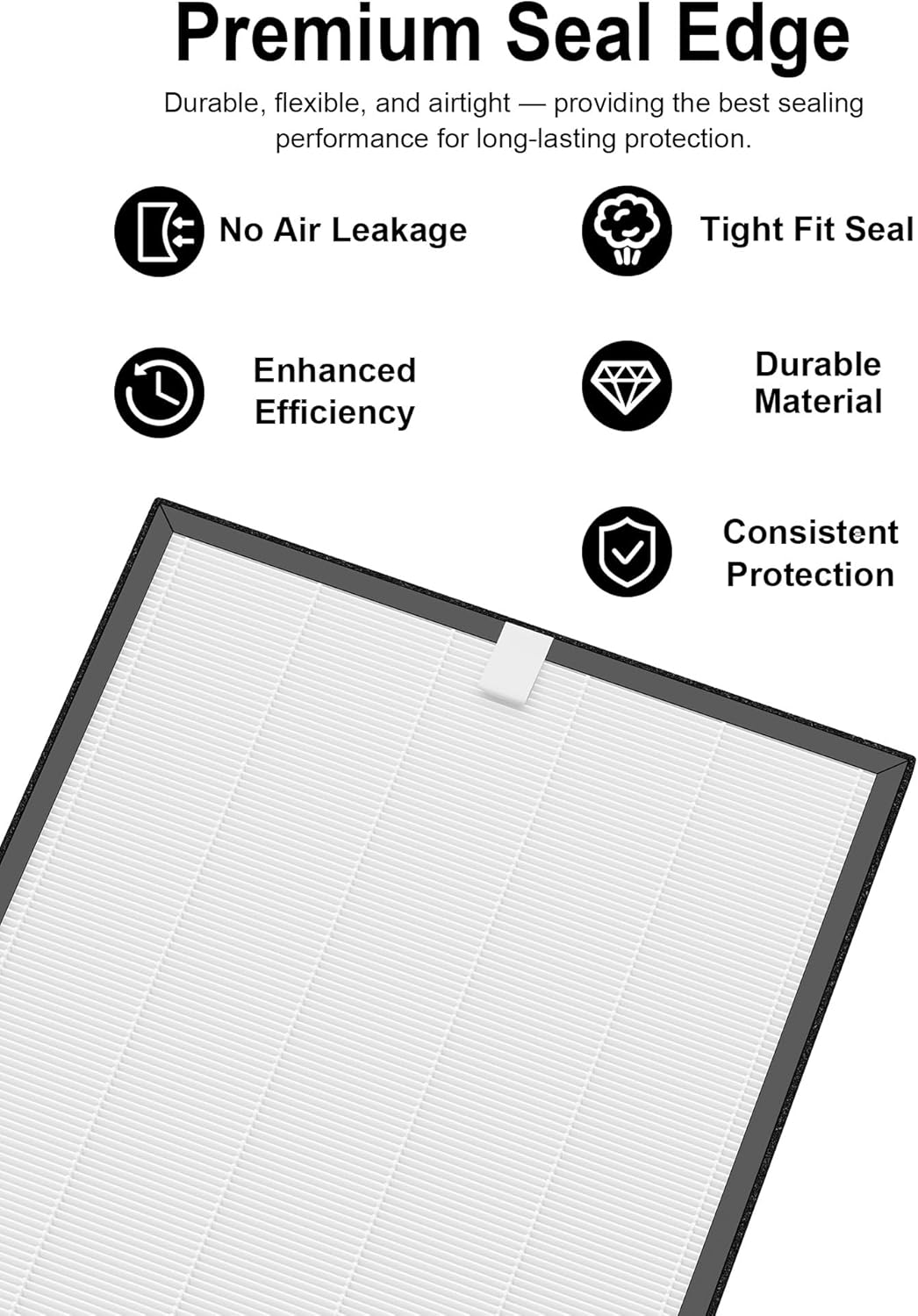SA600 Replacement Filter Compatible with Smart Air SA600 Air Purifier, Includes 2 Premium Filters and 2 Activated Carbon Filters, 2 Set (4-Pack)