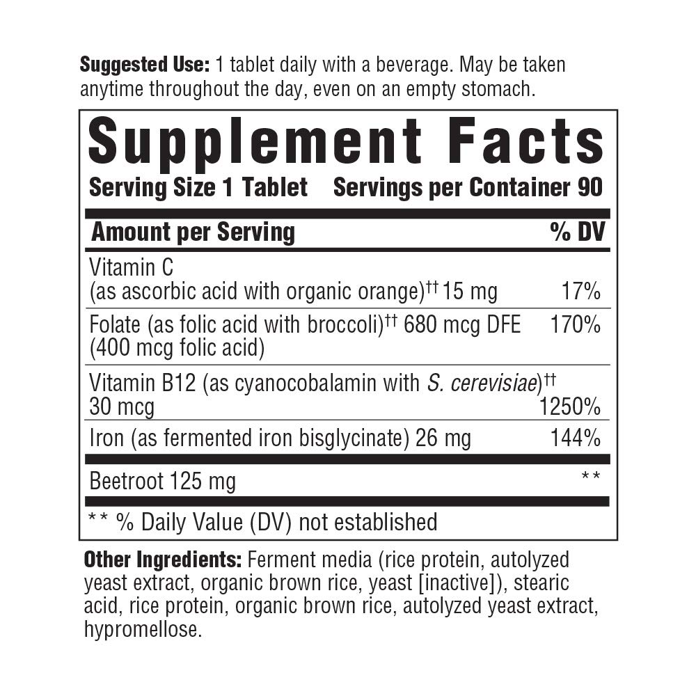 MegaFood Blood Builder Iron Supplement Shown to Increase Iron Levels