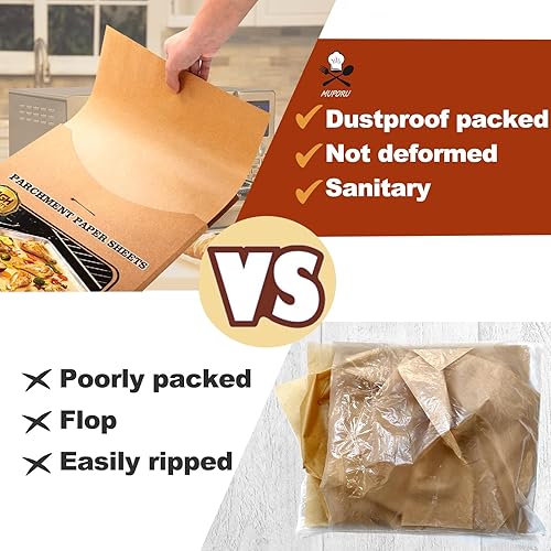 Miniatura 2 de Forros desechables para freidora de aire CHEFMAN, 125 hojas de papel pergamino compatibles con accesorios para freidora de aire Instant Pot