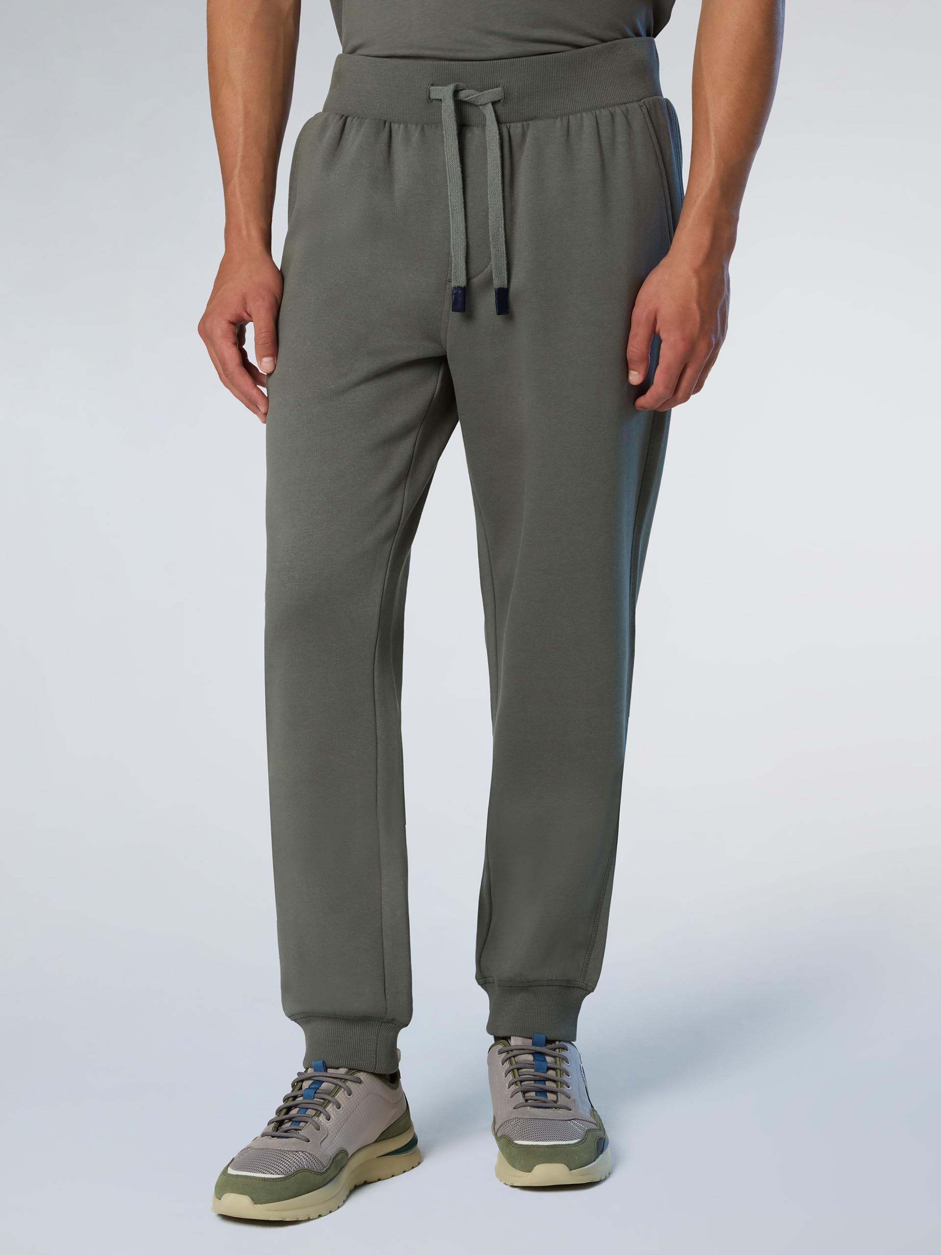 NORTH SAILS Pantaloni Jogging Uomo in Felpa di Cotone Organico con Logo