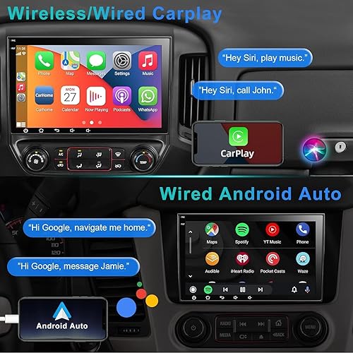 Miniatura 2 de Radio estéreo para coche 2G+32G Android 12 para Chevy Silverado GMC Sierra Buick Enclave 2007-2012, 8 pulgadas IPS pantalla táctil Radio de coche