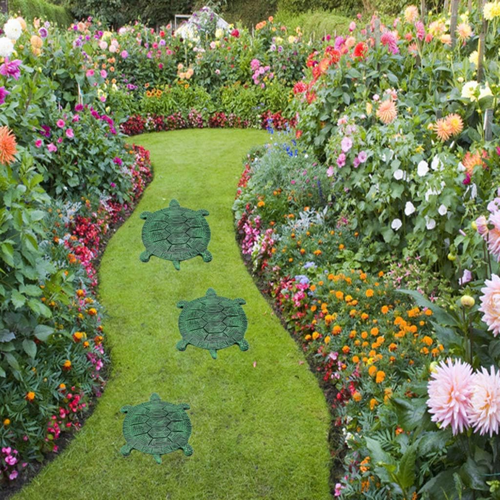 MDLUU Tortoise Stepping Stone, Cast Iron Flagstone, Decorative Turtle Stepping Stone for Lawn, Yard, Garden Walk Way, 13.3"×10.2" : Patio, Lawn & Garden