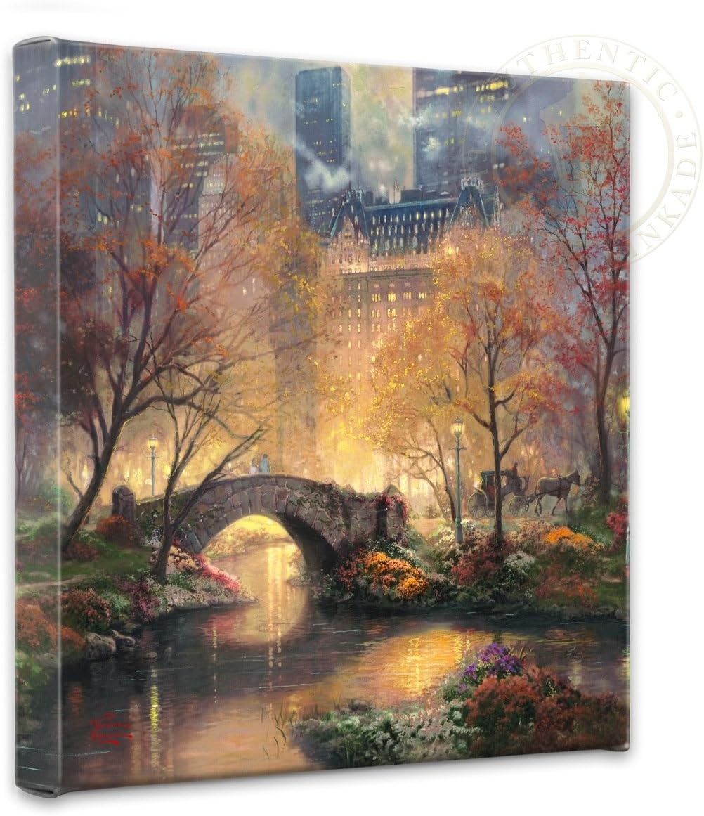 Thomas Kinkade Central Park Fall Gallery Wrap Canvas