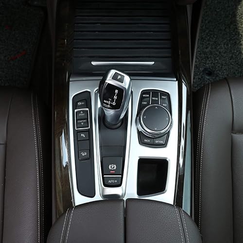 Miniatura 3 de CHEYA Cubierta del panel de la palanca de cambios central del automóvil para BMW X5 F15 2014-2018, X6 F16 2015-2018 con volante a la izquierda