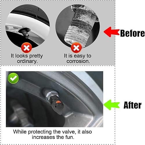 Miniatura 3 de GOOTHX Tapón de vástago de válvula de neumático, 4 piezas que brillan en la oscuridad lindo tapón de válvula de neumático de patito, universal para