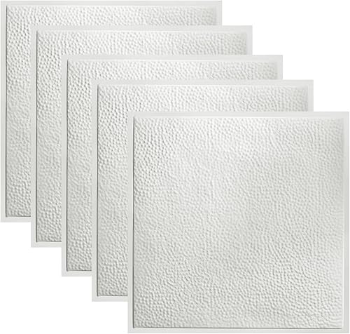 Miniatura 7 de Great Lakes Tin Azulejos de techo Chicago Copper de 2 x 2 pies, perfectos para proyectos de bricolaje y renovación del hogar, fácil de instalar