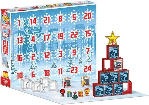 Funko Bitty POP! Advent Calendar: Marvel Comics - 24 Days | Official Movies Merch - Collectable Toy - Birthday Gift Idea for Fans and Collectors