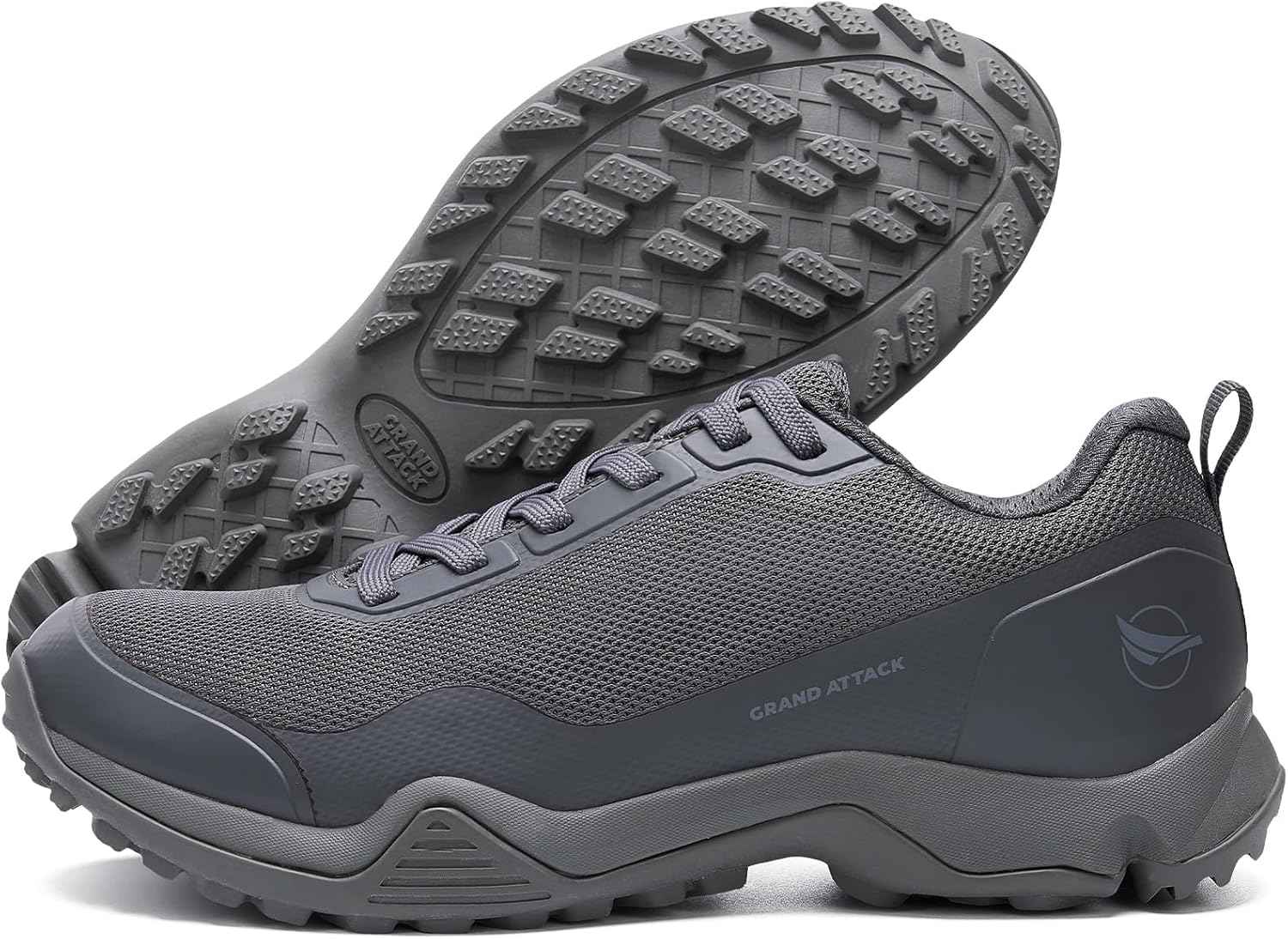 Grand Attack Men's Waterproof Hiking Shoes Lightweight Approach Trekking Comfortable Backpacking Boots Non Slip Work Shoes Outdoor Camping Travel Sneakers - Image 2