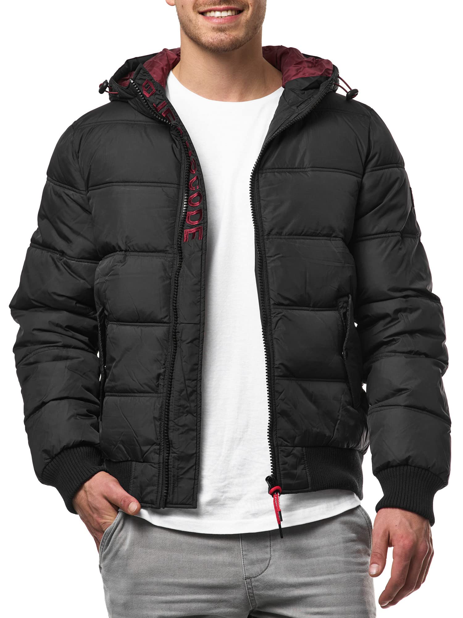 Indicode Uomini Adrian ZA Quilted Jacket | Giacca trapuntata dall'aspetto di una piumino