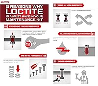 Vista 5 de Loctite 37701 Rojo fijador de roscas de alta resistencia - 9 g
