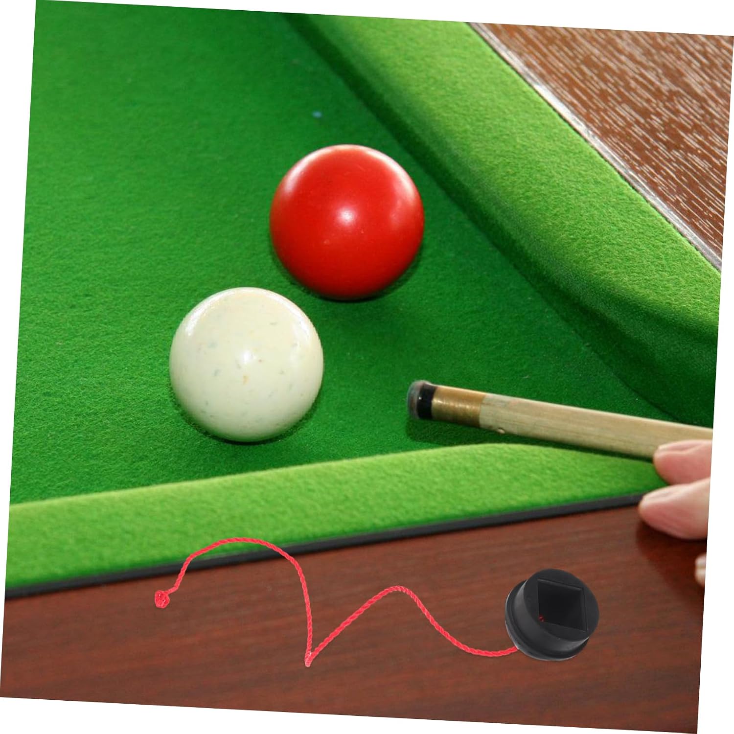 Sosoport 3pcs Chocolate Powder Protective Box Chalk Holder for Billiard Snooker Supply Ergonomic Pool Chalk