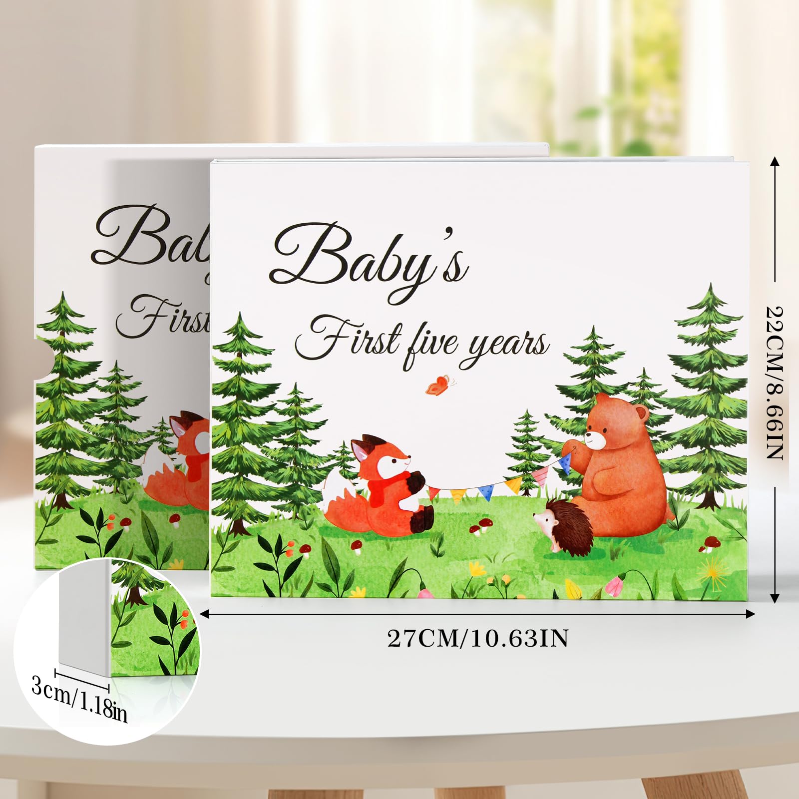 Baby Memory Book for Boy or Girl,First 5 Years Baby Book Keepsake,Record a Milestone for Every Event from Birth to Age 5,Gender Neutral Journal Scrapbook Photo Albumr,132 Pages - Image 3
