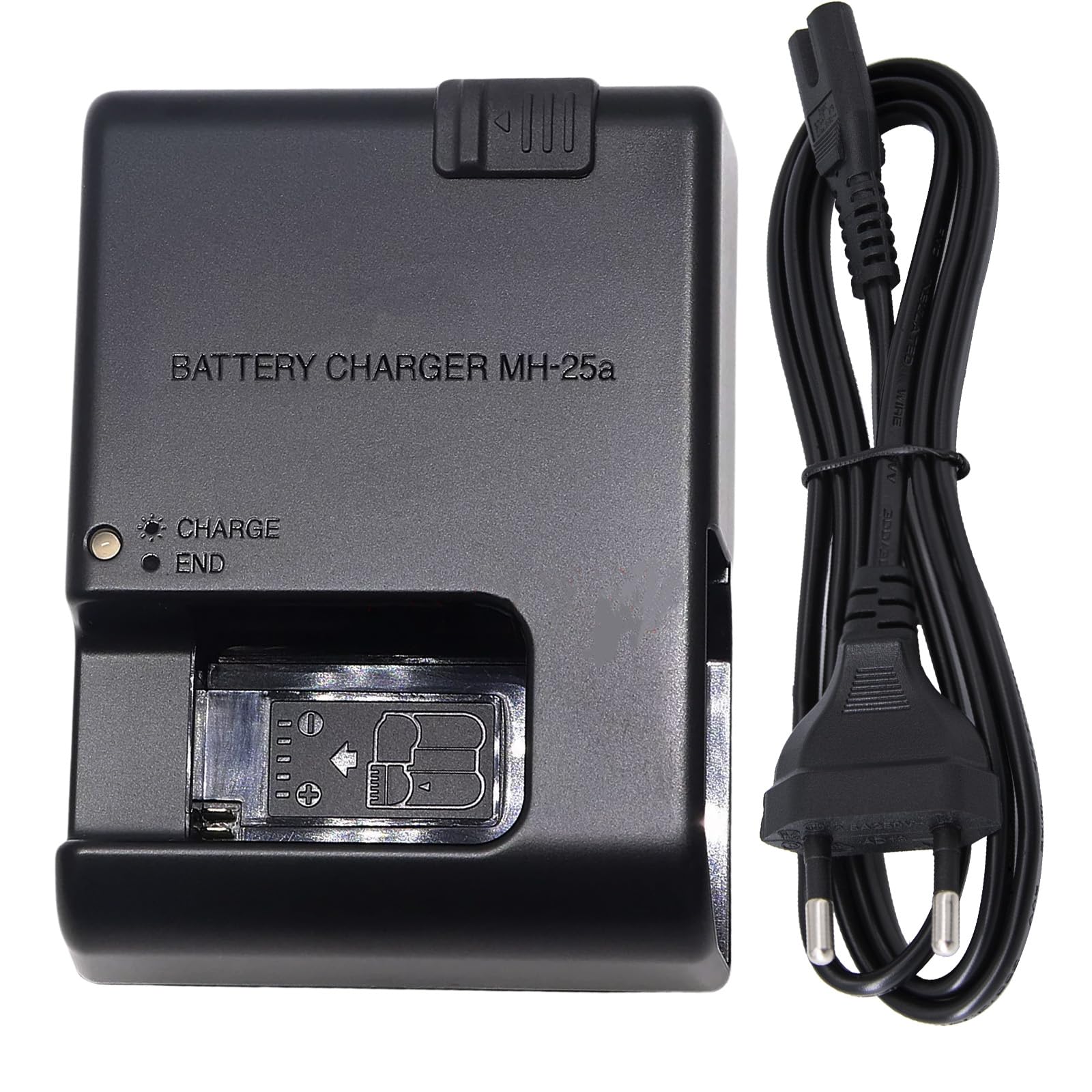 MH-25a - Caricabatterie compatibile con EN-EL15c EN-EL15 EN-EL15a EN-EL15b Batteria Nikon D850 D750 D7500 D7200 D7000 D7100 Coolpix Z5 Z6 Z7 D610 D600 D800 D80 10 Macchina fotografica & 100 cm AC Cord