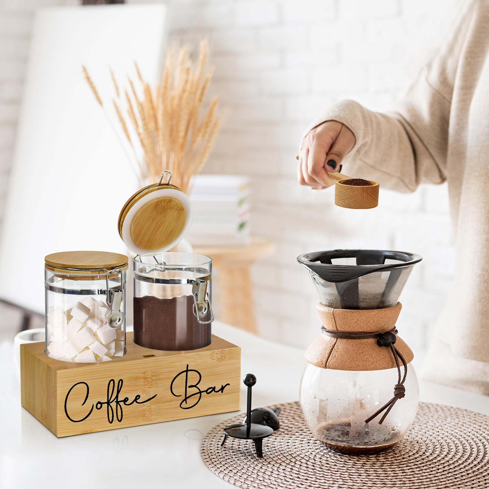 2 Pièces Boîte À Thé Récipient À Café Hermétique Boîte De Thé Pot De