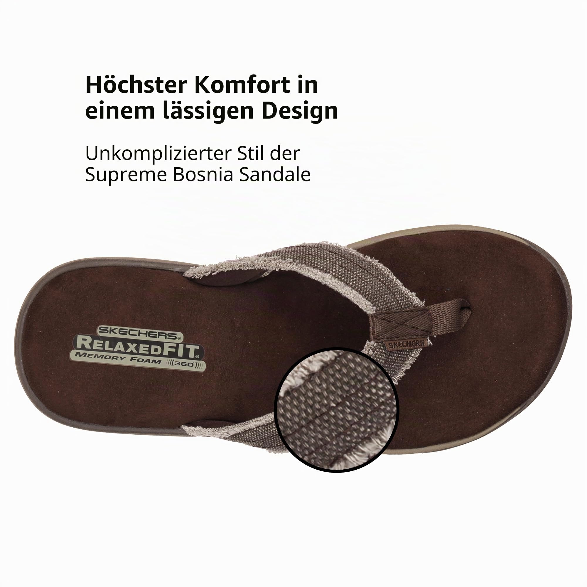 Skechers Supreme Bosnia Sandal Herren Zehentrenner