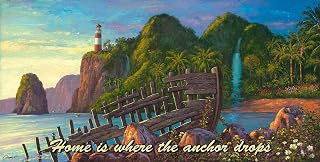 Paradise Cove, Home is Where You Drop The Anchor by Will Cormier Metal Sign