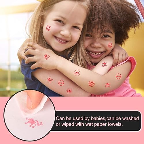 Miniatura 3 de TEKEFT Paquete de 5 sellos de goma autoentintados para profesores, sellos fotosensibles para la educación