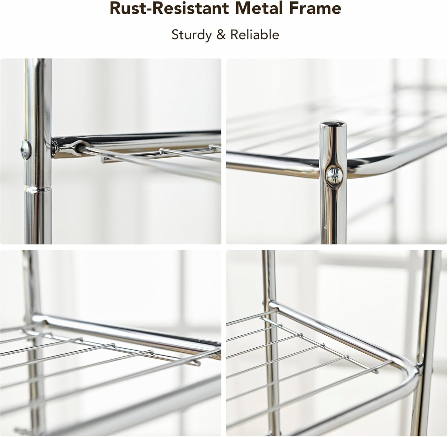 Display by Jack Over-The-Toilet Bathroom Storage Rack, 3-Tier Space-Saving Organizer – Metal Shelf Unit for Towels, Toiletries, and Bathroom Essentials