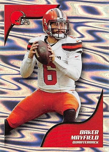 2019 NFL Football Panini Album Sticker #128 Baker Mayfield Cleveland Browns Foil (2 inches Wide X 2 1/4 Inch Tall Individual Album Sticker)