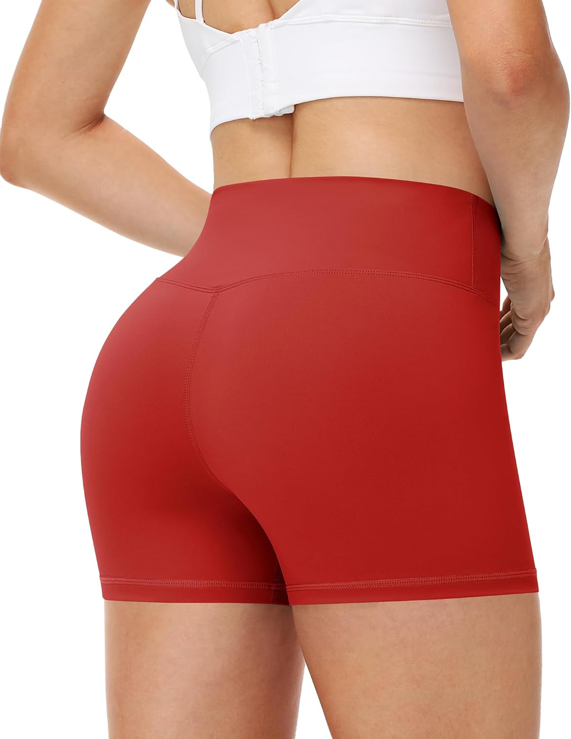 Runhit Women's Workout Biker Shorts - 3"/5"/8" High Waisted Tummy Control Spandex Booty Shorts for Volleyball Gym Yoga Dance - Image 2