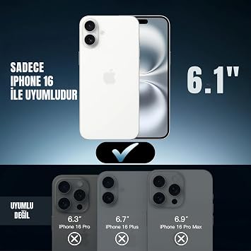 MADNOVA iPhone Case for Apple iPhone 16 Transparent Case Compatible with Magsafe with Camera Protection