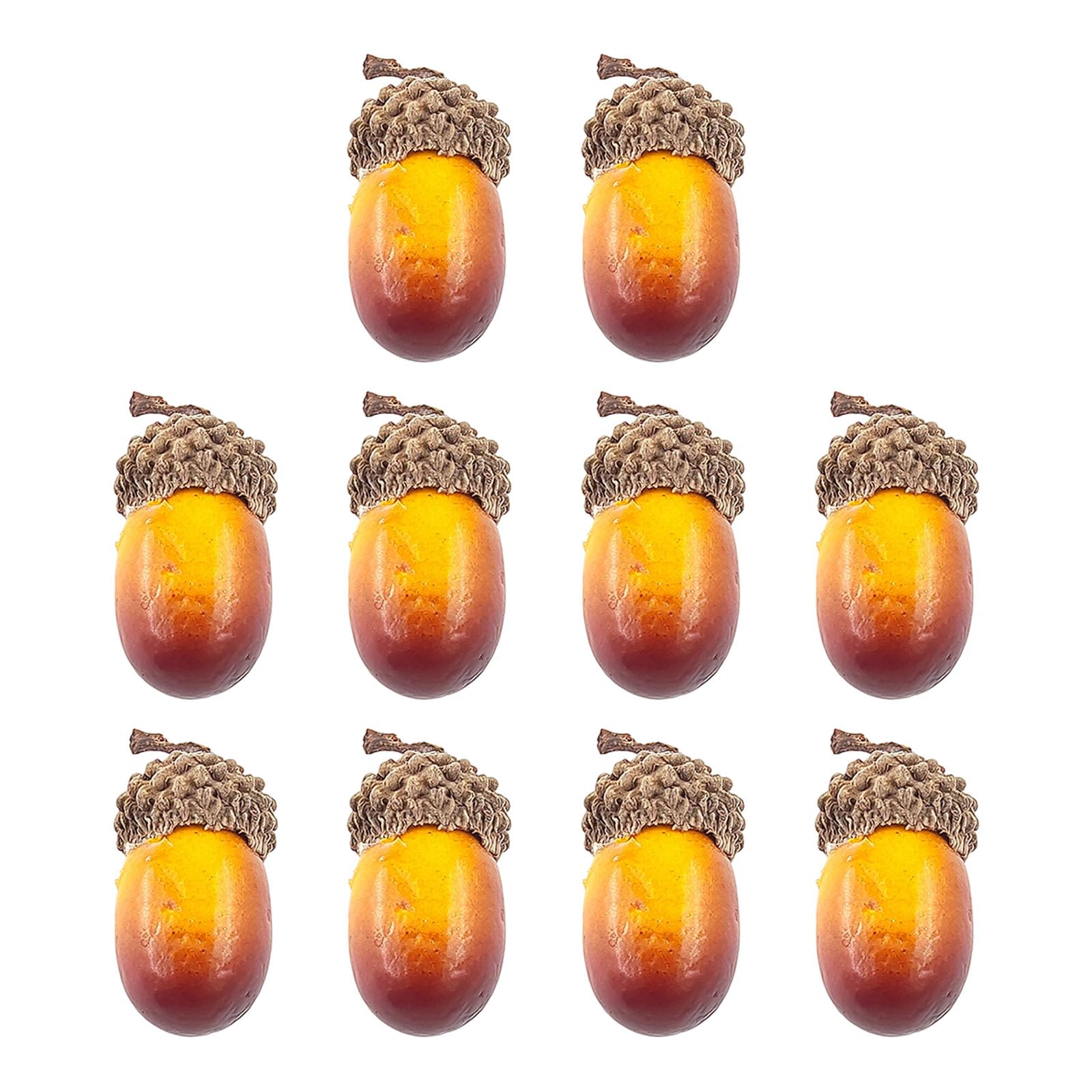 Piceioep 10Pcs Realistic Artificial Nut Ornament for Wreath Making Christmas Tree Decoration Halloween Party Decoration Artificial Nut