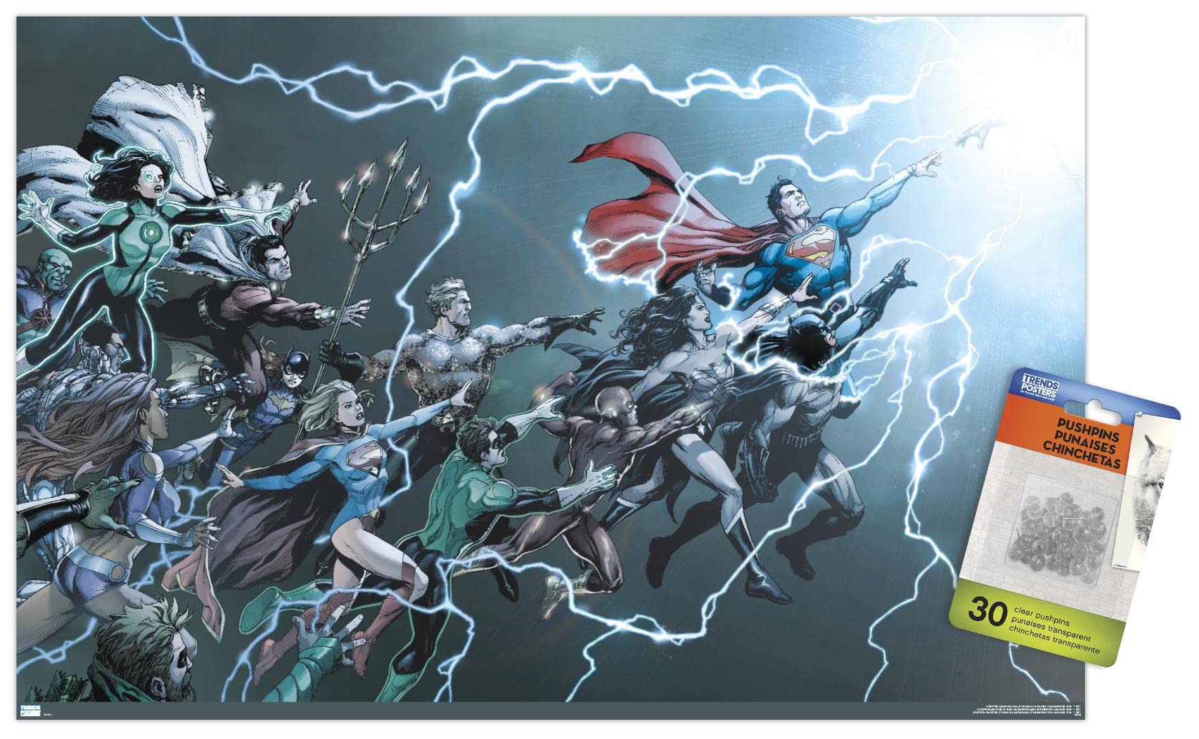 Trends InternationalDC Comics - Justice League - Rebirth #1 Wall Poster with Push Pins