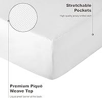 Vista 4 de Bioweaves Protector de colchón orgánico impermeable Funda de colchón de algodón orgánico certificado GOTS Queen con capa superior de tejido