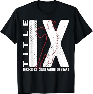 Title IX 50th Anniversary US Education Amendments Basketball T-Shirt