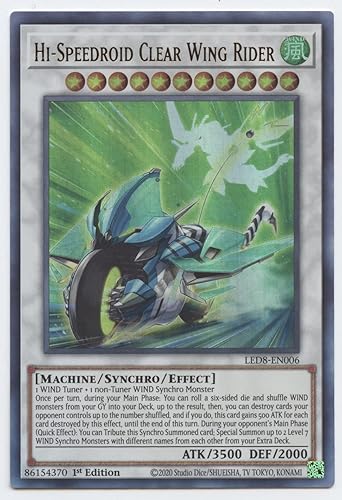 Hi-Speedroid Clear Wing Rider - LED8-EN006 - Ultra Rare - 1ª edición