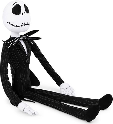 Miniatura 4 de Jay Franco Disney Nightmare Before Christmas - Almohada de peluche Jack Skellington Buddy  Microfibra de poliéster súper suave para niños, 27