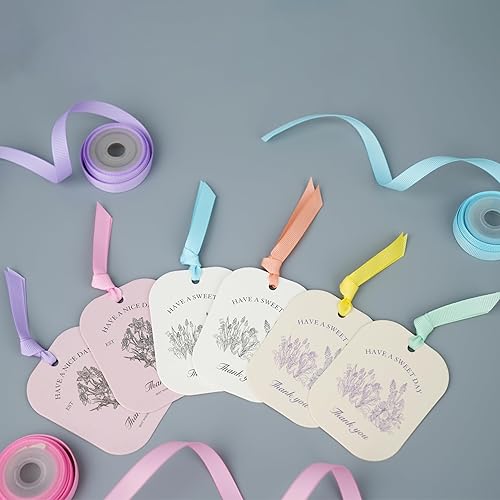 Miniatura 5 de 6 rollos de cinta de arcoíris pastel de 38 pulgadas, cinta fina de grogrén surtido, cinta para manualidades, decoración de fiesta de cumpleaños,