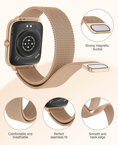 Miniatura 2 de 2025 Smart Watches for Women with Blood Pressure Monitor, 2.06" AMOLED Display, IP68 Waterproof Fitness Tracker, 118 Sports Modes, Heart