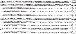 Pilipane Buckle Chain Punk Iron Vintage Style Bag Hanging Accessories for Clothing Decoration and Home Decor 10Pcs Iron Material 23cm Length