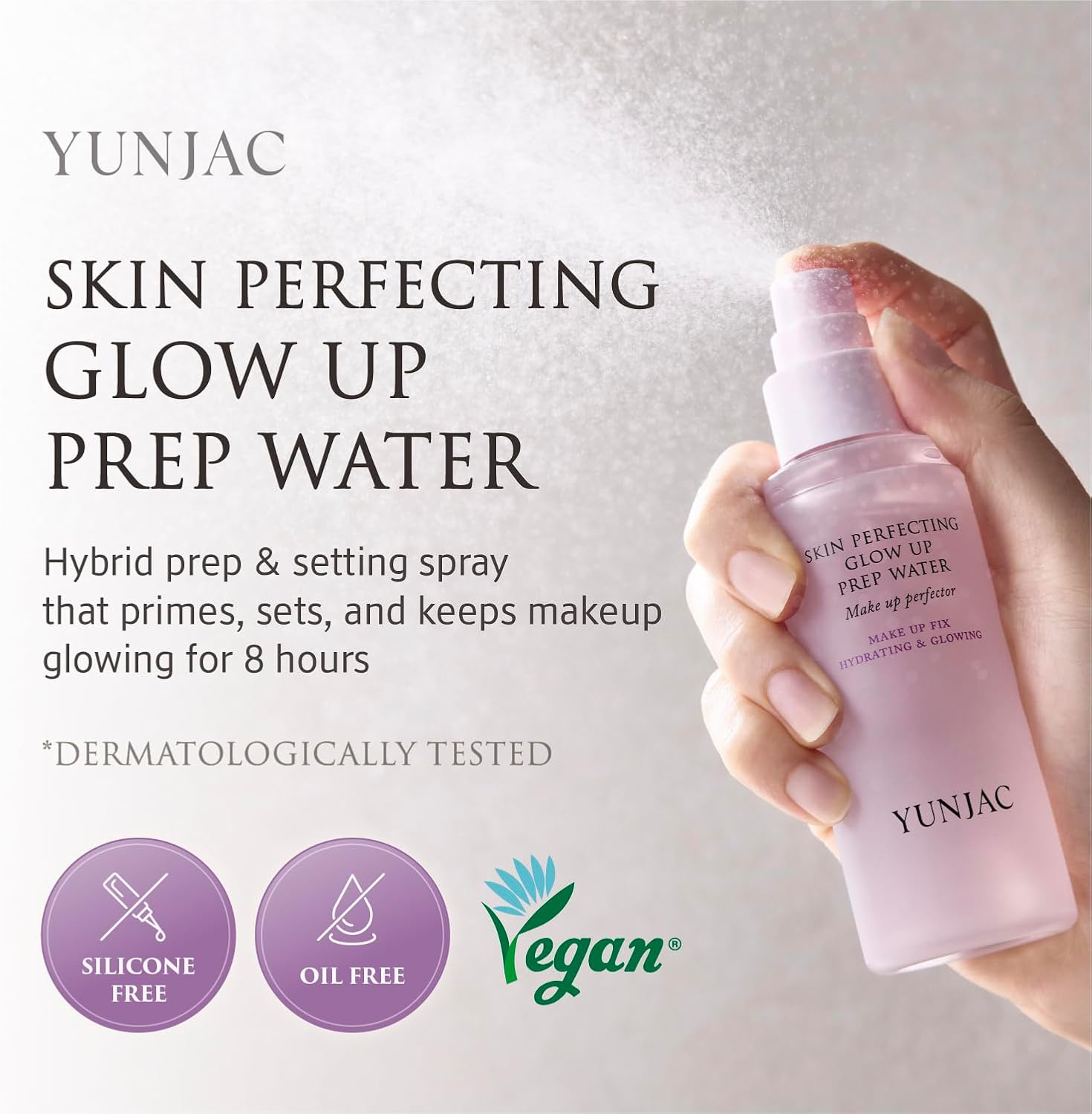 Perfecting Glow UP PREP Water (1.69fl oz) -YUNJAC Base Prep Grip Primer (1.35 fl oz) - Image 2