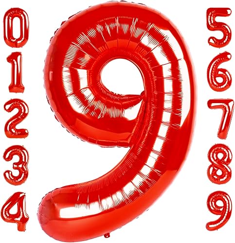 Vista 273 de Globos de números 0 de 40 pulgadas, globos negros de números para números 10, 20, 30, 40, 50, 60, 70, 80, 90, 100, globos de números 10, 20, 30, 40