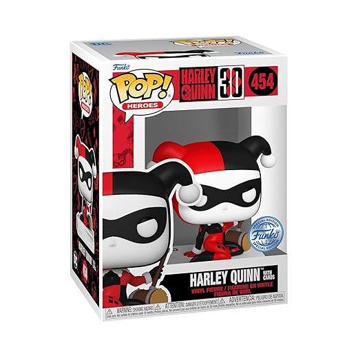 Funko Pop! Heroes: Harley Quinn 30Th Anniversary Harley Quinn With Cards Vinyl Figure