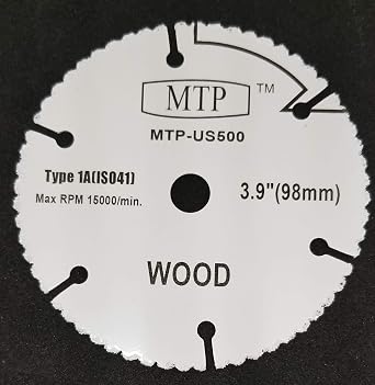 MTP Brand Ultra-Saw 4 in Dia Wheel Wood/Plastic Carbide Blade Circular Power Tool US500-01 US40 and Rotozip zipsaw RFS1000 Ultra Saw US500 3