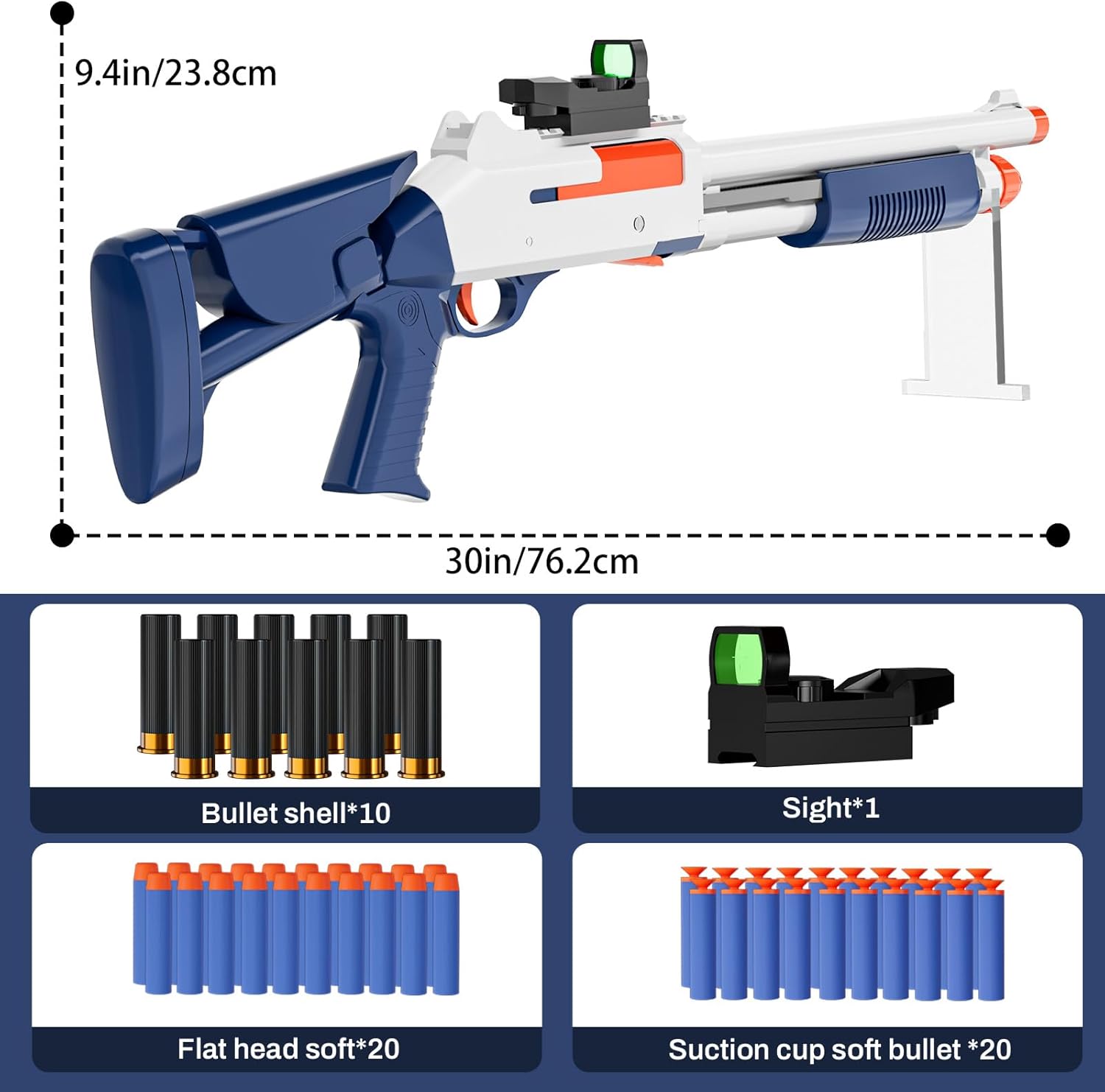 Soft Bullet Empty Shell Ejecting Toy Gun Shotgun with Scope Level Bolt Action Cap Barrel Sniper Rifle Foam Dart Launcher Blaster Fake Pistol Adventure Force Gun for Kids Age 8-14 Outdoor Shooting Game
