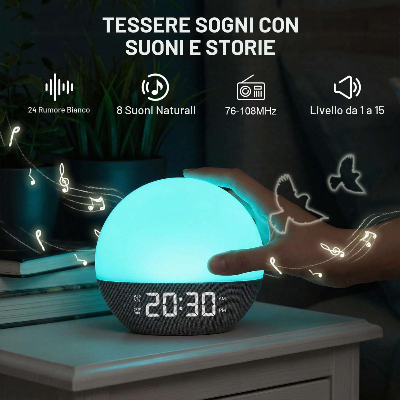 Focenat Sunrise alarm clock — immagine 5 di 15